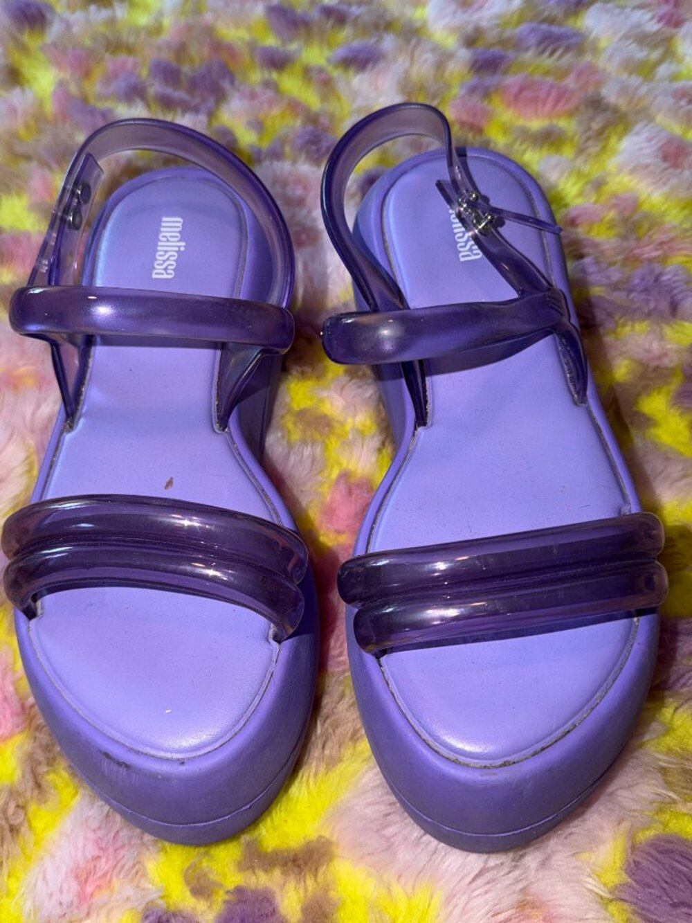 Melissa Purple Bubble Platforms